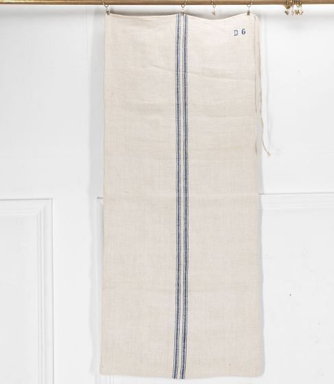 Early 20th Century Monogramed DG Grain Sack