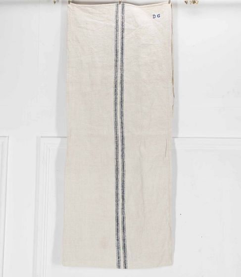 Early 20th Century Monogramed DG Grain Sack