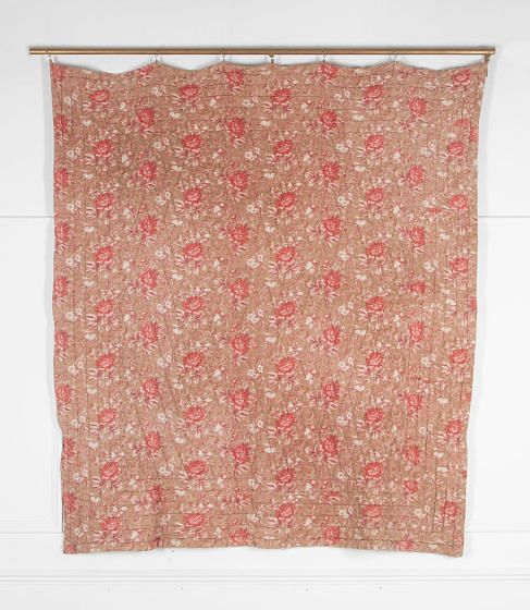French 19th Century Floral Quilt