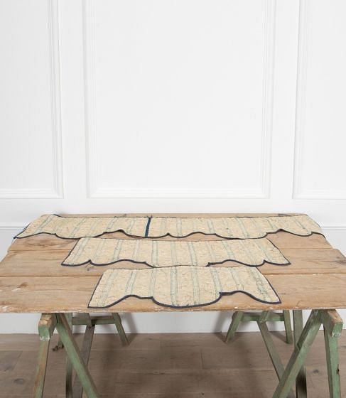 Set of Three French 18th Century Silk Pelmets