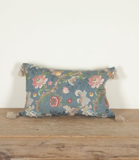 20th Century French Silk Brocade Cushion