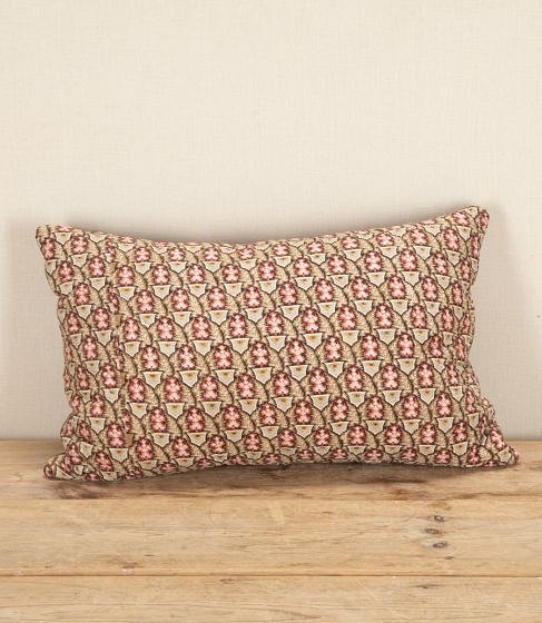 Late 18th Century French Block Printed Cotton Cushion RT4243695