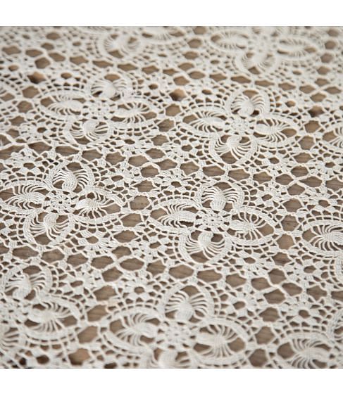 20th Century Small Crochet Table Cloth