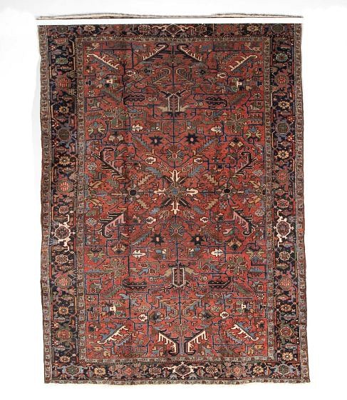Early 20th Century Heriz Carpet