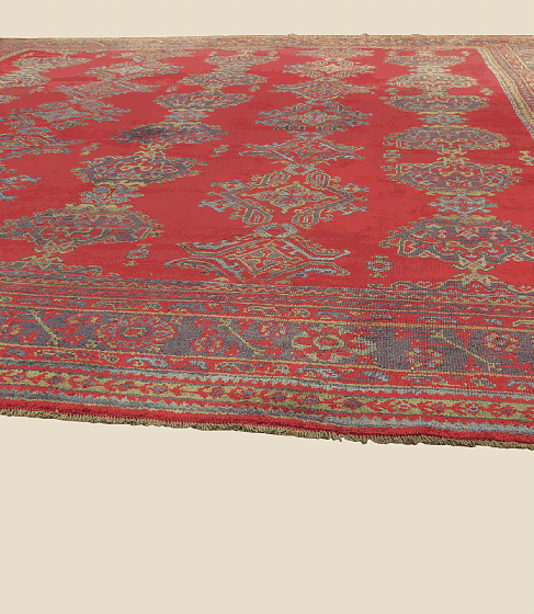 Large Early 20th Century Oushak Carpet
