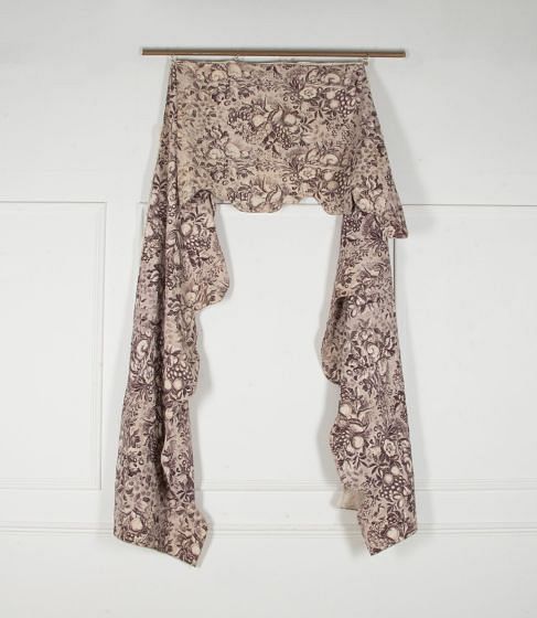 Early 19th Century Toile de Jouy Pelmet Printed with Rabbits