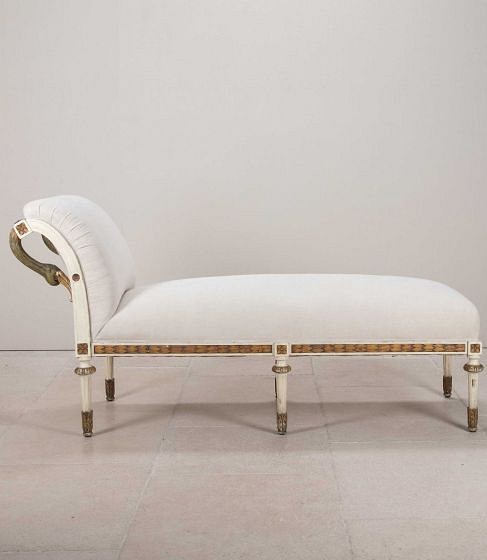19th Century French Painted and Gilded Daybed