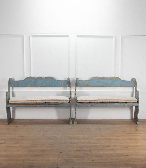 19th Century Italian Painted Benches