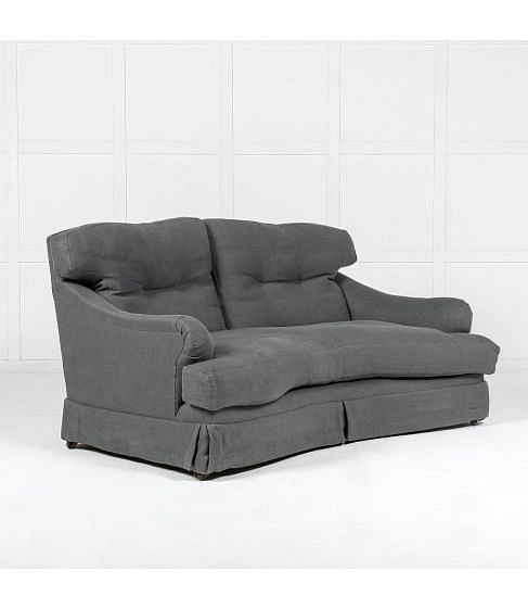 Mid 20th Century French Curved Sofa