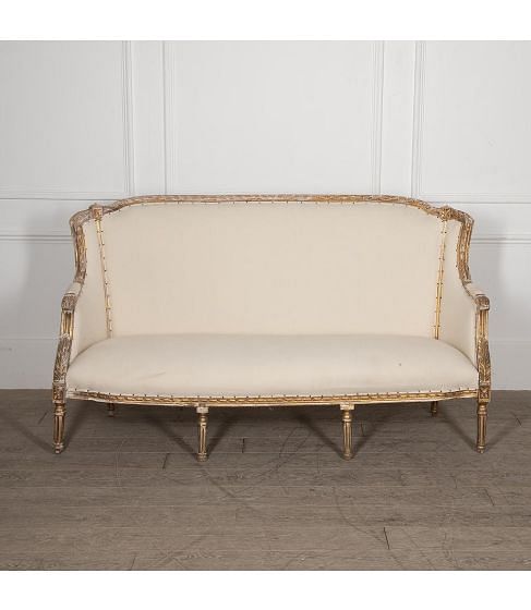 Early 19th Century French Gilded Canape