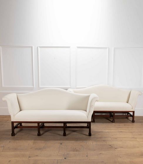 SALE: Pair of Early 20th Century English Georgian Style Sofas