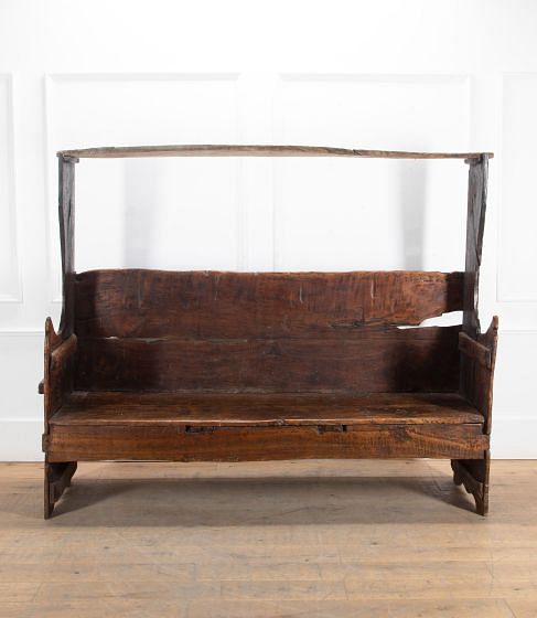 18th Century Catalan Settle Bench