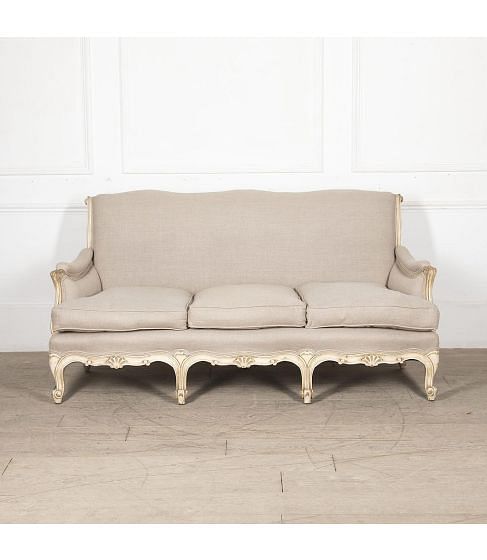 19th Century French Painted Three Seater Sofa