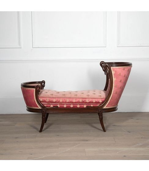 19th Century Miniature French Empire Style Chaise