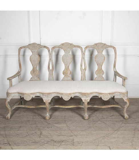 Swedish 18th Century Period Rococo Sofa