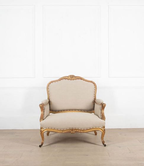 19th Century Gilded French Marquise