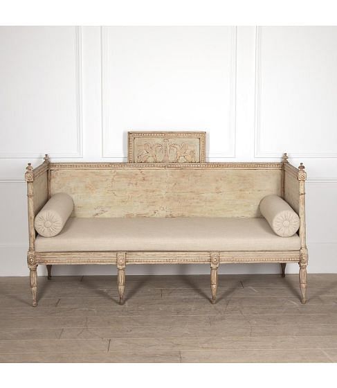 19th Century Painted Swedish Bench