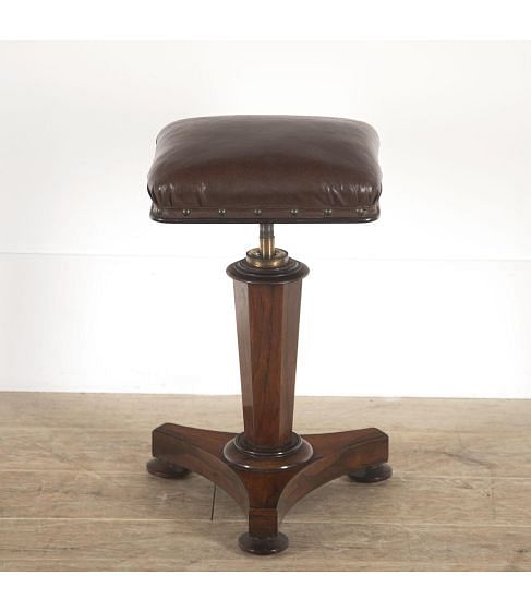 19th Century Regency Revolving Piano Stool