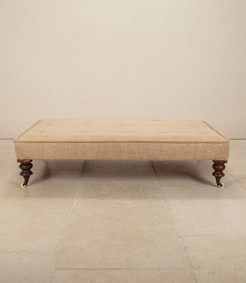 Large 20th Century English Mahogany Deconstructed Ottoman ST2643722