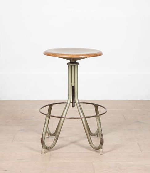 20th Century French Industrial Stool