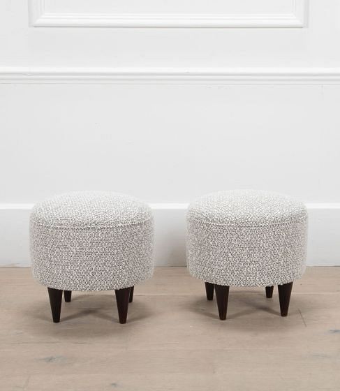 Pair of 20th Century Cylindrical Stools
