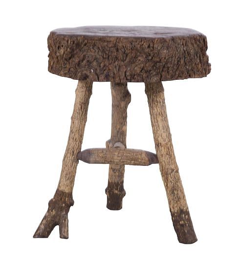20th Century Root Wood Stool