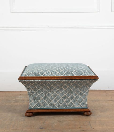 Victorian Oak Square Section Box Ottoman