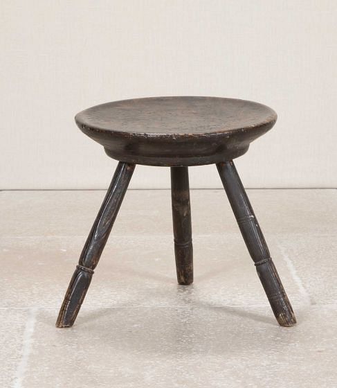 Early 19th Century Ash and Sycamore Stool