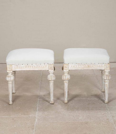 Pair of 19th Century Swedish Footstools