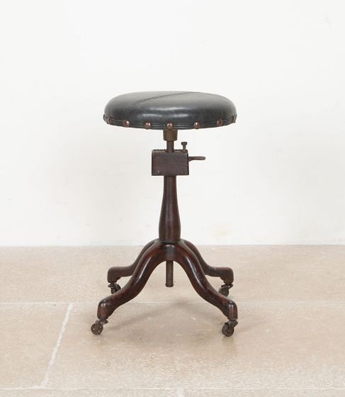 Art Deco American Genothalmic Opticians Medical Stool