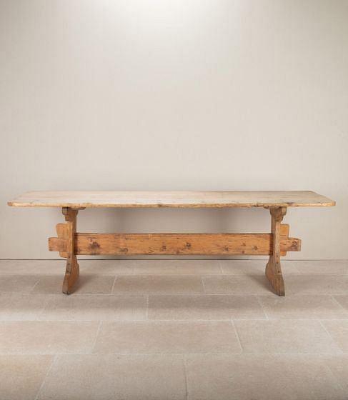 Early 19th Century Swedish Trestle Style Table