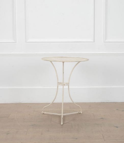 19th Century French Iron Gueridon Garden Table on Tripod Base