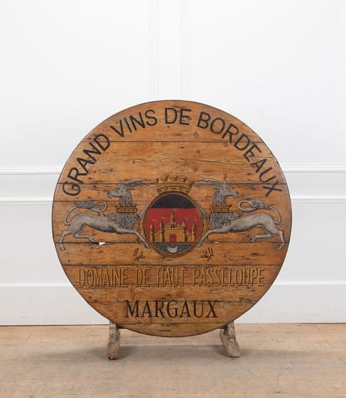 Hand Painted French Wine Tasting 'Vendange' Table