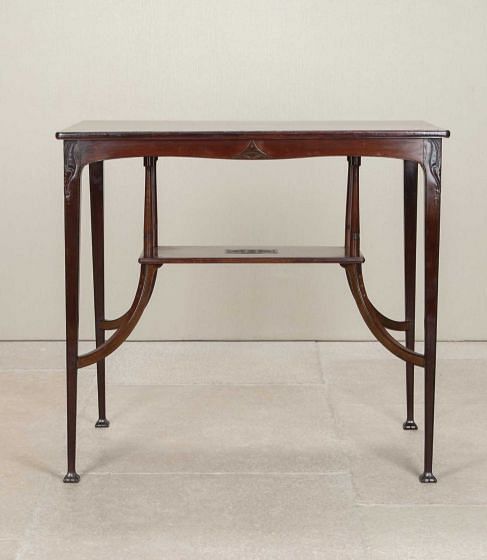 Early 20th Century English Mahogany Art Nouveau Table