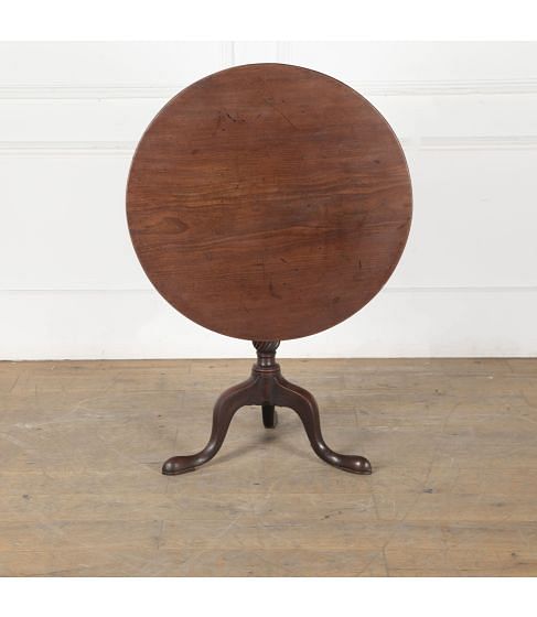 18th Century Mahogany Tilt Top Reading Table