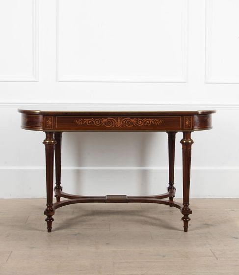 Napoleon III Rosewood and Inlaid Writing Table