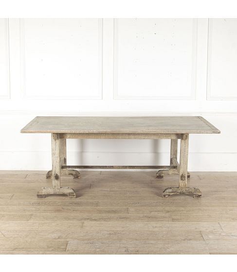 19th Century French Trestle-Style Dining Table