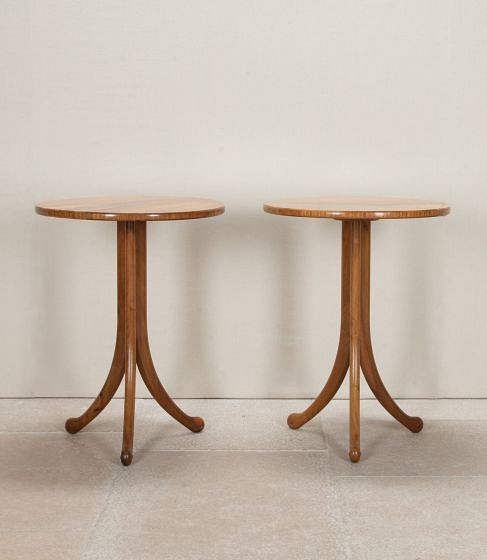 Pair of 20th Century Cotswold School Lamp Tables