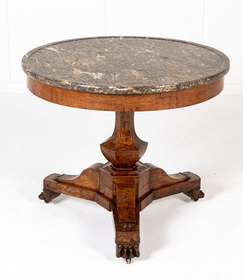 19th Century French Burr Ash Guéridon