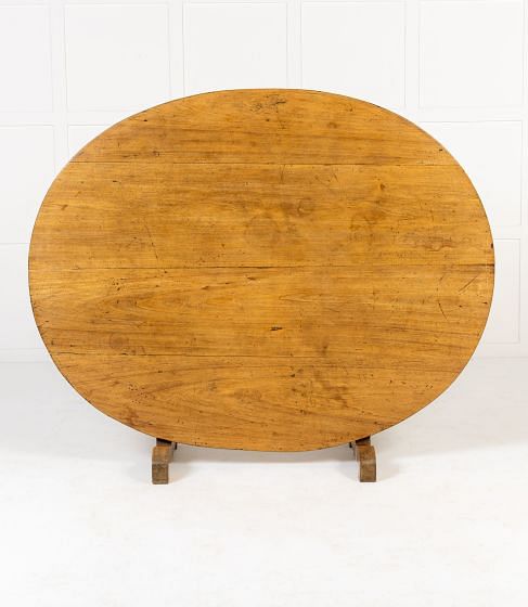 Very Large 19th Century French Walnut Vendange Table