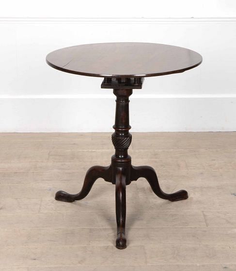 George III Mahogany Tripod Table