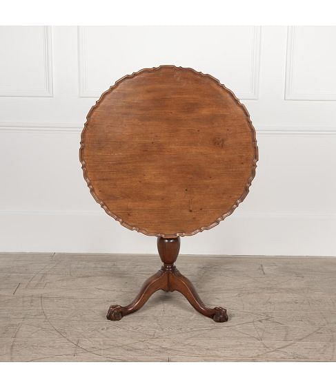 19th Century English Tilt-Top Table in the Manner of Chippendale