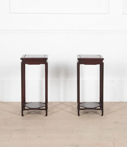 Pair Of 20th Century Chinese End Tables