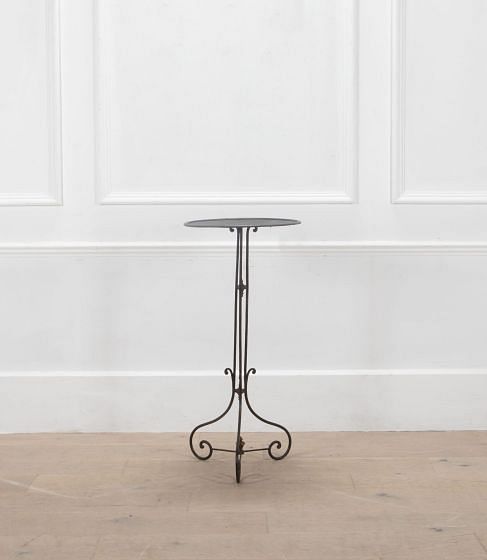 Iron Napoleon III Occasional Pedestal Table