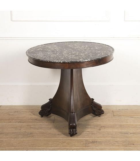 19th Century French Marble Topped Gueridon