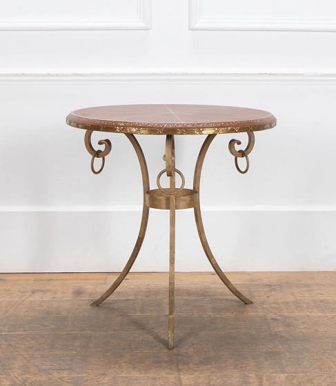 French 20th Century Gilt Brass Table