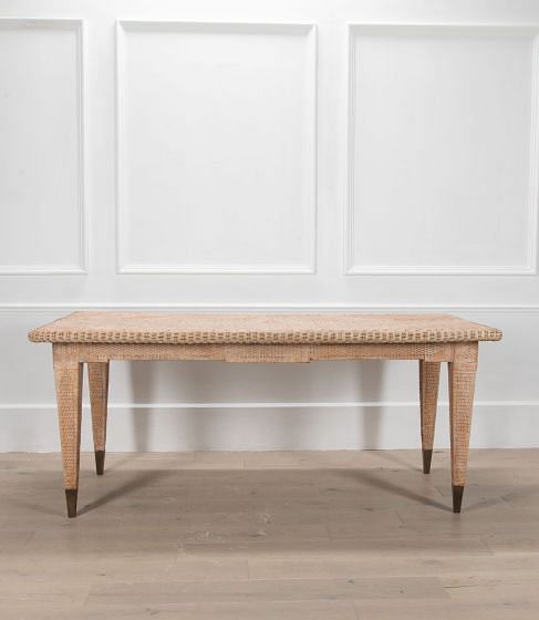 20th Century French Bleached Cane Table