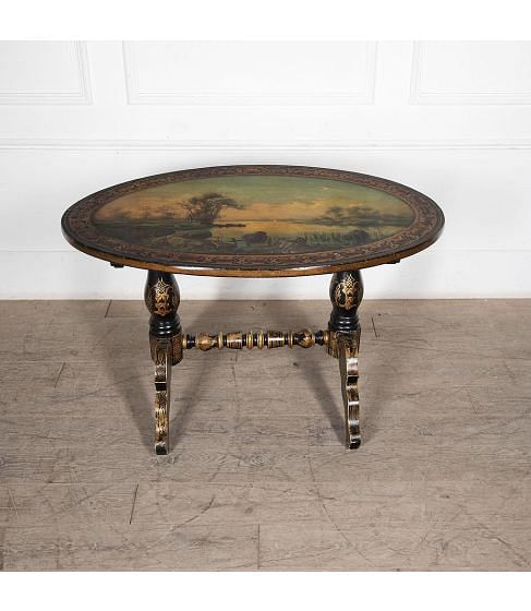 19th Century Chinoiserie Oval Table