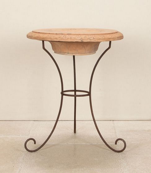 19th Century French Terracotta Top Occasional Table