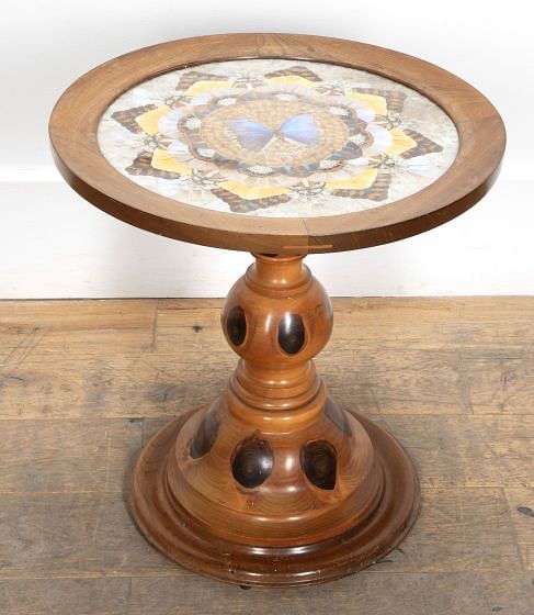 Early 20th Century Brazilian Butterfly Table
